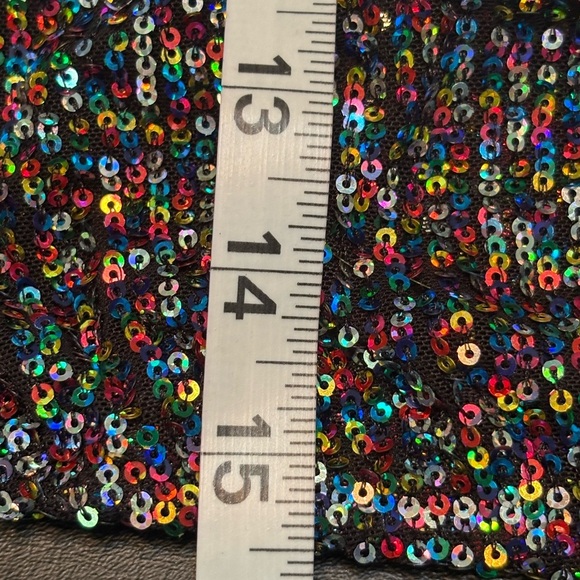 Altar'd State Black Multicolor Sequin Camisole - Picture 9 of 14